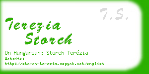 terezia storch business card